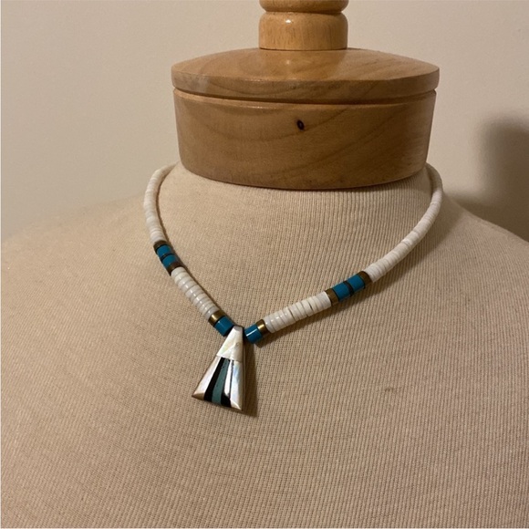 Turquoise MOP Necklace - Picture 8 of 9